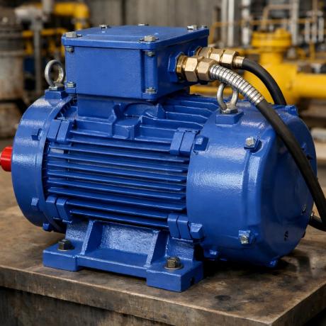 Взрывозащищенный двигатель ВА71В6 0,55 кВт 1000 об/мин 1081 на лапах В3